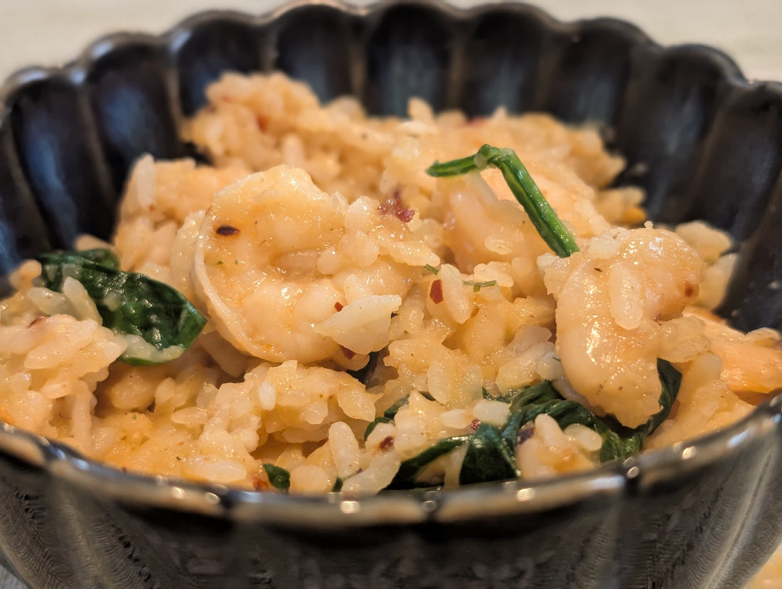 Onion Sauce Shrimp and Rice