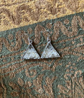 white triangle earrings __etsy:6207542859