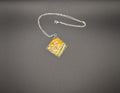 Real Flower Petal Sunset Necklace - Natural Dried Flower Jewelry __etsy:6915536372