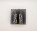Purple Flower in a Bottle Earrings - Dried Flower Jewelry __etsy:6962930801