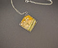 Real Flower Petal Sunset Necklace - Natural Dried Flower Jewelry