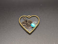 Handmade Blue Heart Necklace - Resin Jewelry - Heart-Shaped Necklace __etsy:6964726582