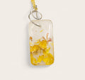 Yellow Flower Jewelry - Long Pendant __etsy:7739895874