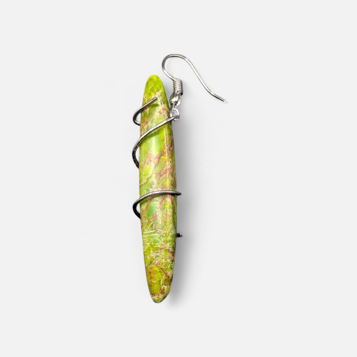 Natural Stone Earrings - Upcycled Jewelry __etsy:7774938765