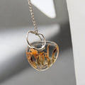 Resin Necklace - Dried Flower Jewelry __etsy:7804797381