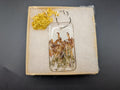 Earth Tone Rectangular Pendant - Long Necklace -  Dried Flower Jewelry __etsy:7812276285