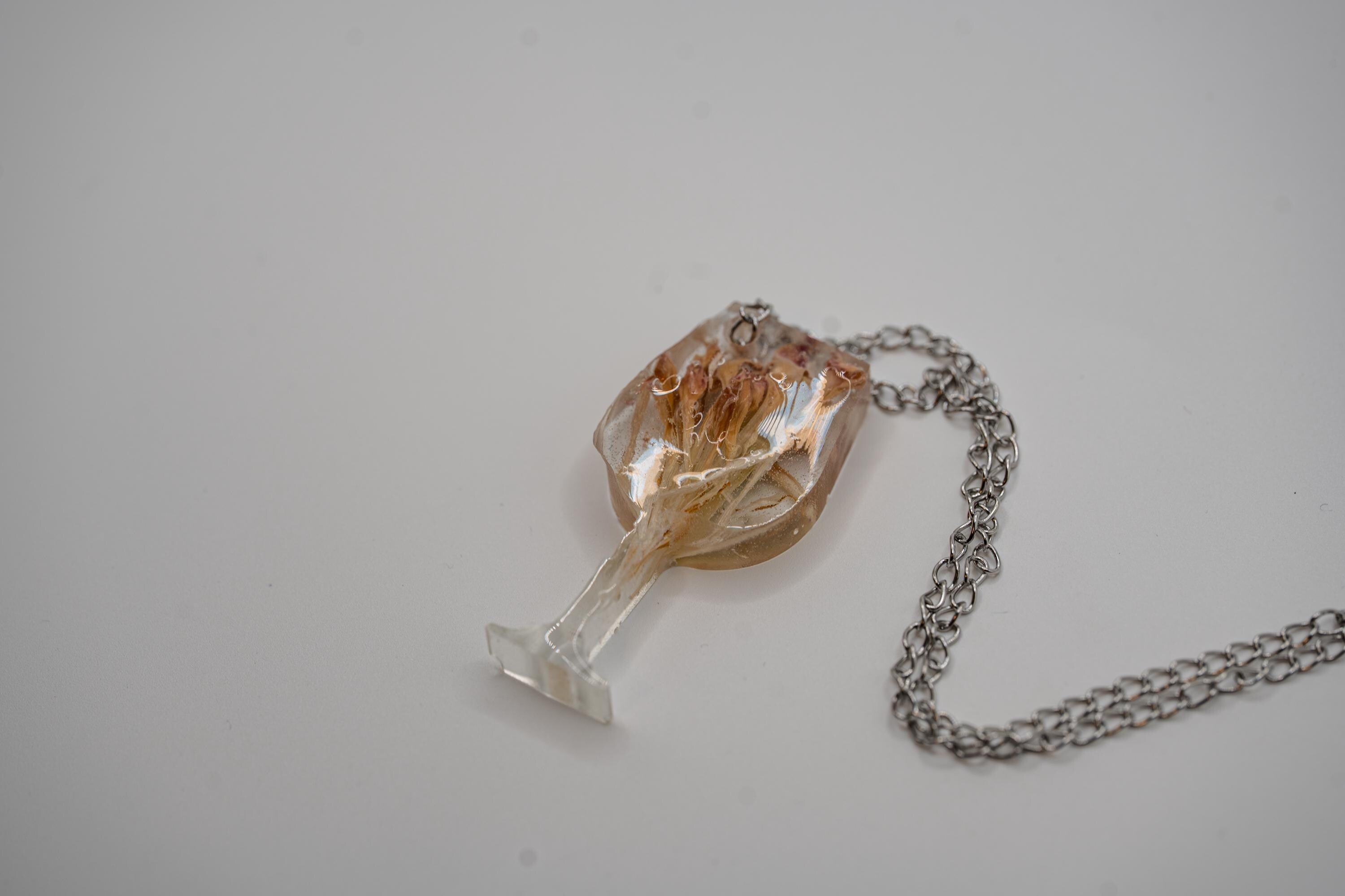 Resin Necklace - Nature Jewelry - Wine Lovers Gift __etsy:7864143708