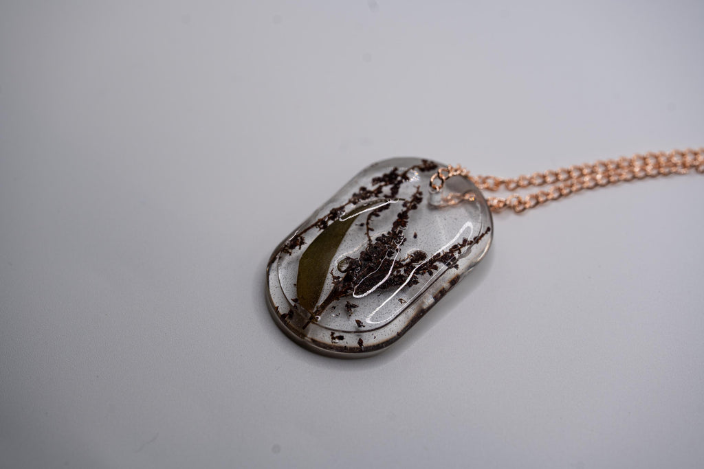 Oval Flower Pendant - Nature Jewelry __etsy:7912274729