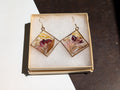 Large Purple Earrings - Bold Flower Jewelry __etsy:8145714469