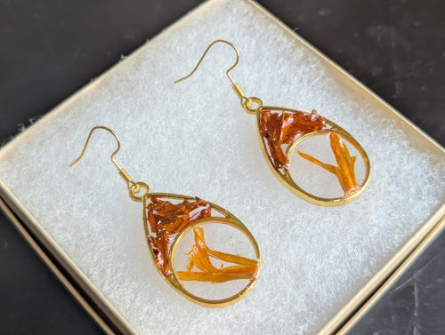 Boho Resin Jewelry - Abstract Earrings