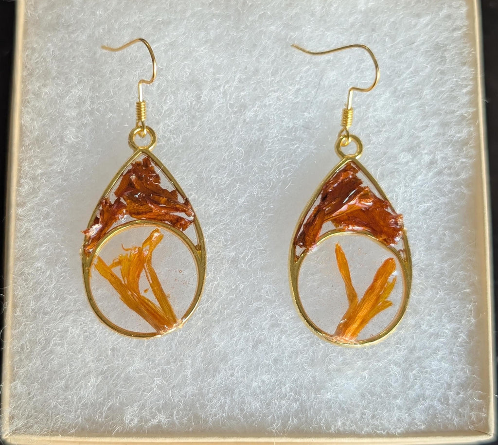 Boho Resin Jewelry - Abstract Earrings