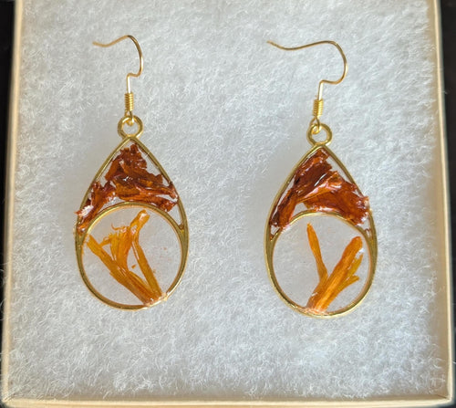 Boho Resin Jewelry - Abstract Earrings
