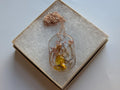Floral Resin Pendant - Pastel Colored Jewelry