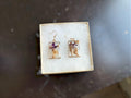 Botanical Rectangular Earrings - Nature Lovers Jewelry
