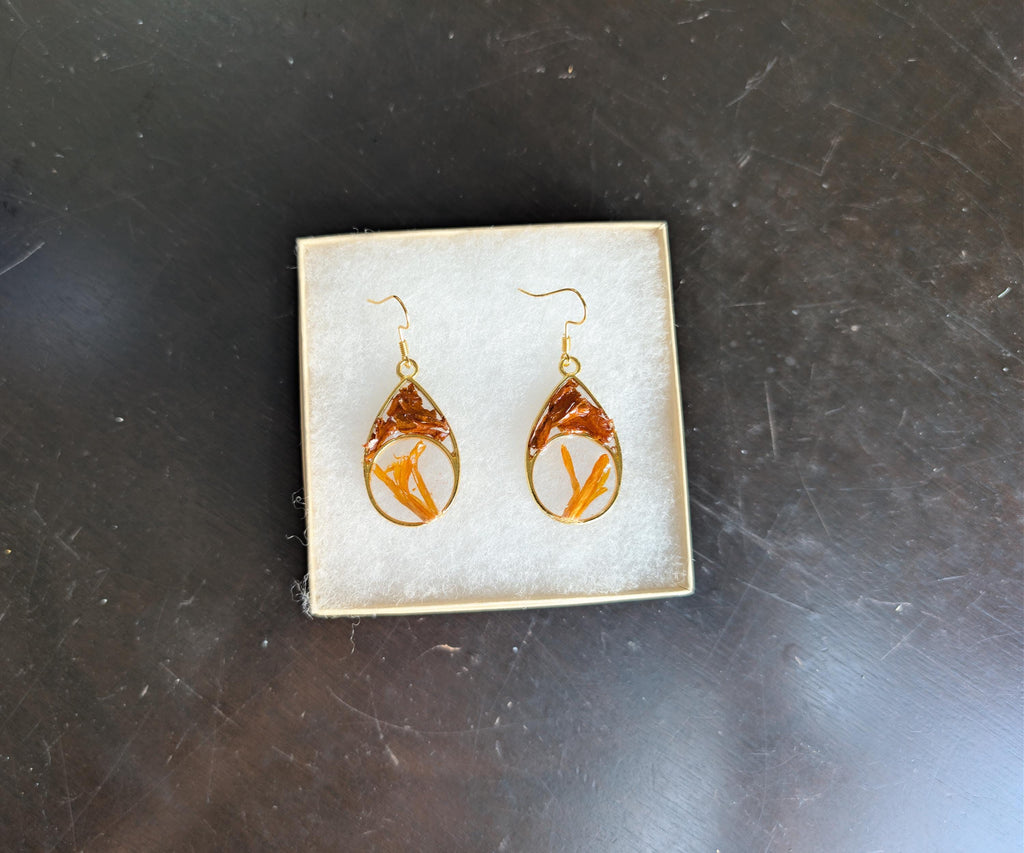 Boho Resin Jewelry - Abstract Earrings