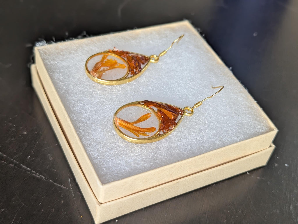 Boho Resin Jewelry - Abstract Earrings
