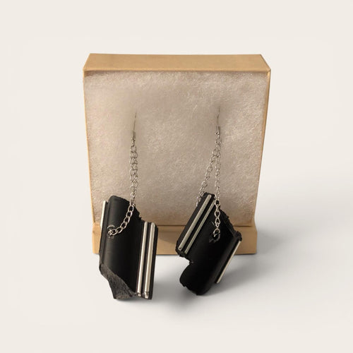 Asymmetrical Earrings - Upcycling Jewelry