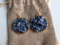 Blue Petal Earrings - Dried Flower Jewelry